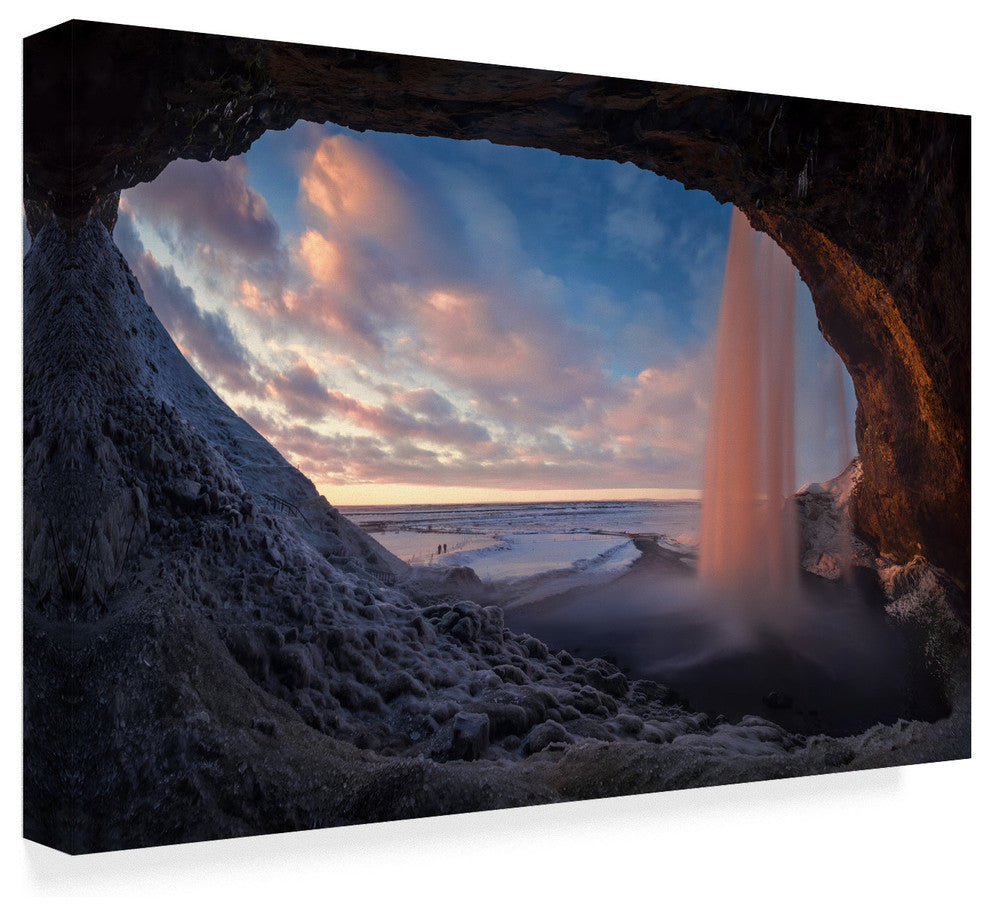 Wojciech Kruczynski 'Seljalandsfoss Water' Canvas Art, 32"x22"