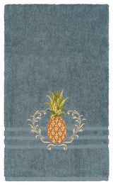 Linum Home Textiles Welcome Embellished, Teal, Bath Towel, Single