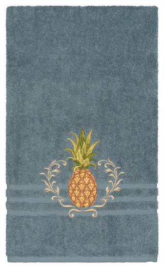 Linum Home Textiles Welcome Embellished, Teal, Bath Towel, Single