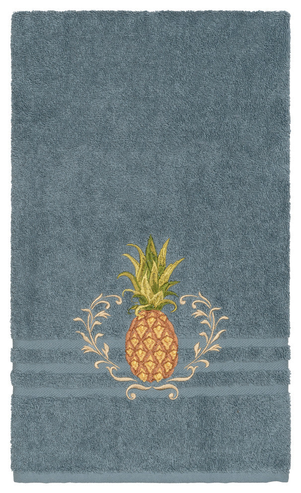 Linum Home Textiles Welcome Embellished, Teal, Bath Towel, Single