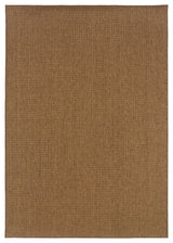 Oriental Weavers Karavia Collection Tan Solid Indoor/Outdoor Rug 5'3"X7'6"