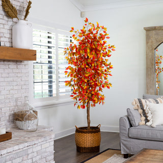 7ft. Autumn Ficus Artificial Fall Tree