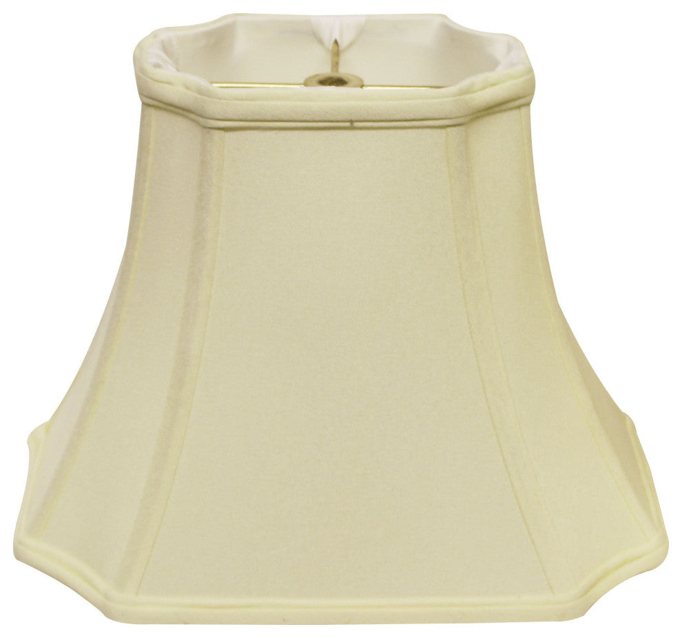 19" Ivory Inverted Rectangle Shantung Lampshade