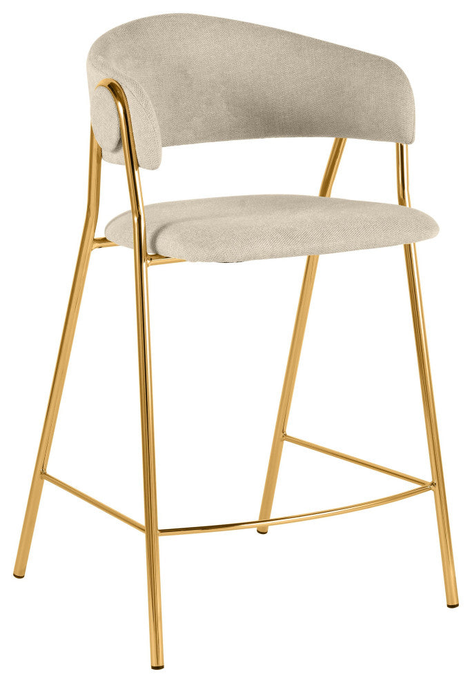 Lara Cream Counter Stool, Set of 2