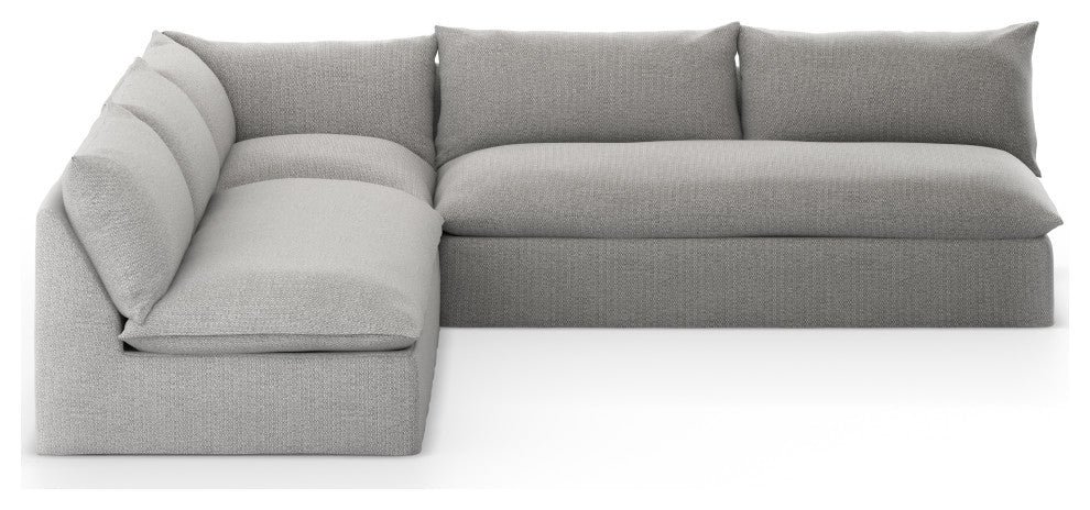 Grant Outdoor 3 Pc Sectional-Faye Ash