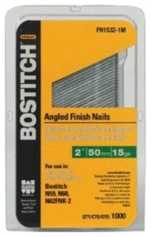 Bostitch FN1532-1M Style Angled Finish Nail, 2", Coated