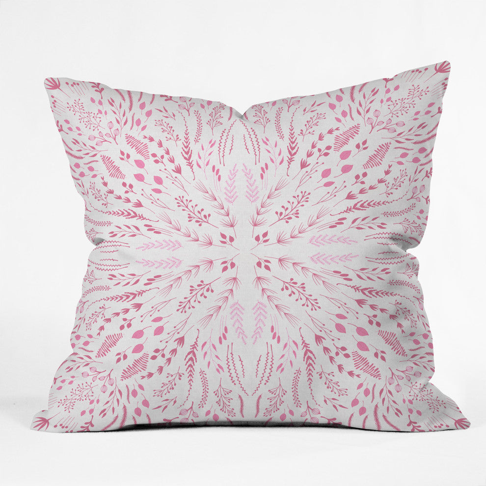 Iveta Abolina Pink Maze Outdoor Throw Pillow