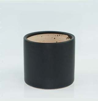 Large Ceramic Pot 10'' Black