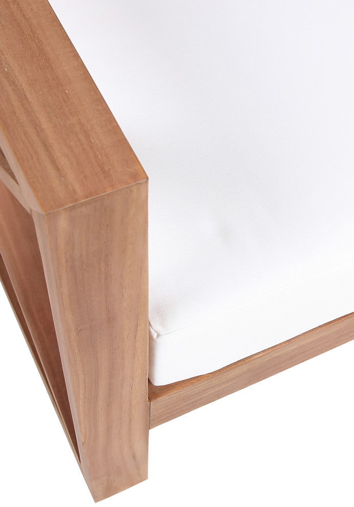 Anguilla Waterproof Fabric Upholstered Outdoor Chair, Off White
