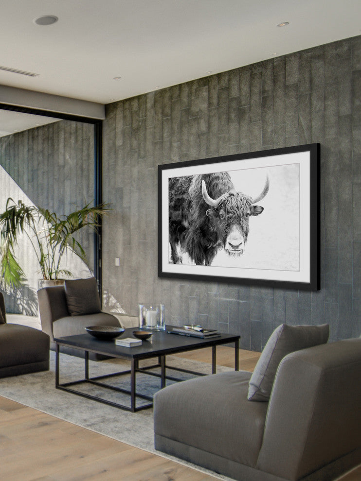 Marmont Hill, "Buffalo Forward" Framed Painting Print, 24x16