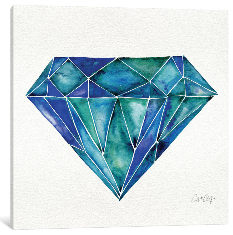 "Aquamarine Artprint" by Cat Coquillette, 37x37x1.5