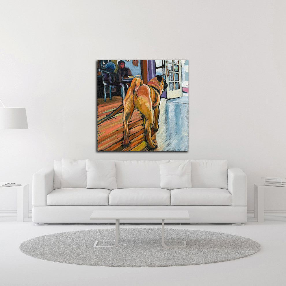 A Pug"™s View by Kathryn Wronski, Print on Canvas, 24"x24"