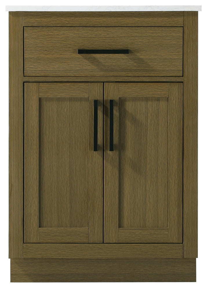 Home Living 24" Single Bathroom Vanity, Chestnut Brown