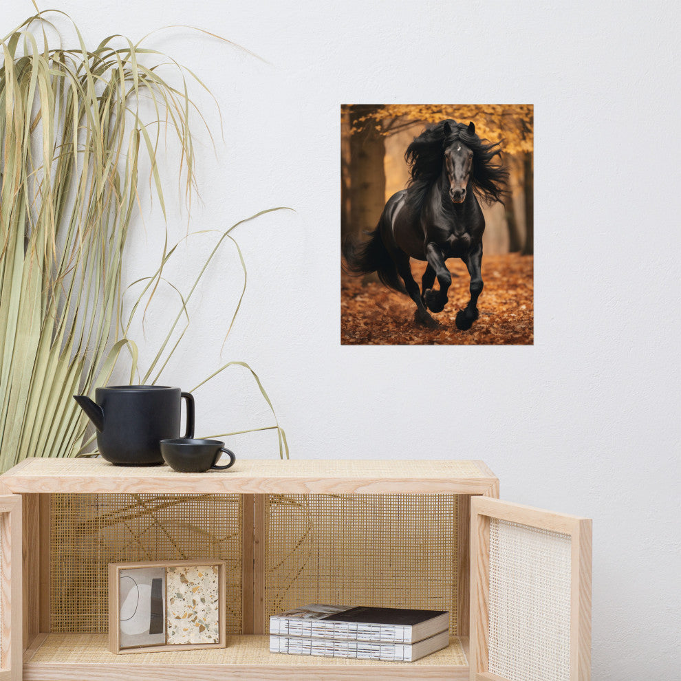 A Brush with Freedom Rustic Photorealism Digital Artwork Loose Art Print, 16" X 20"