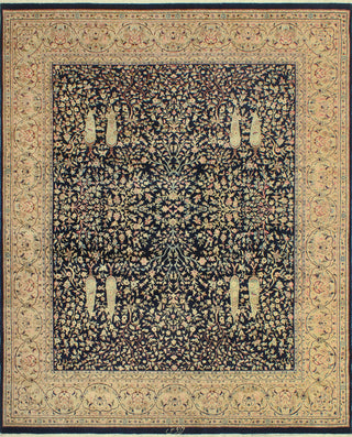 Pak-Persian Crispin Navy /Beige Rug, 8'0x9'10