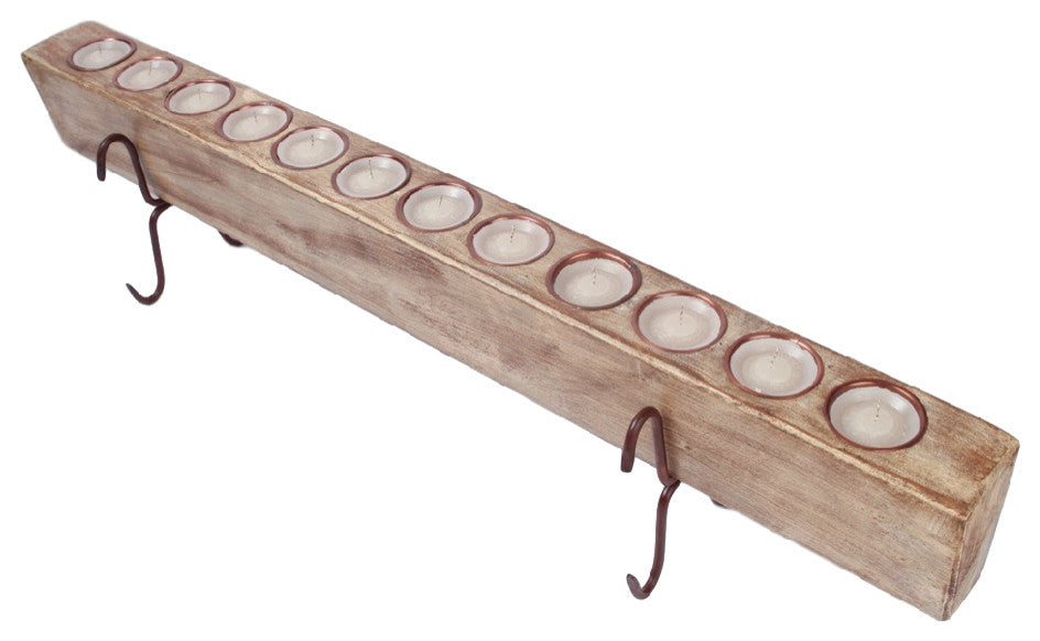 Large 12-Hole Sugar Mold Complete Set-Candelabra-Farmhouse, Antique White, Large