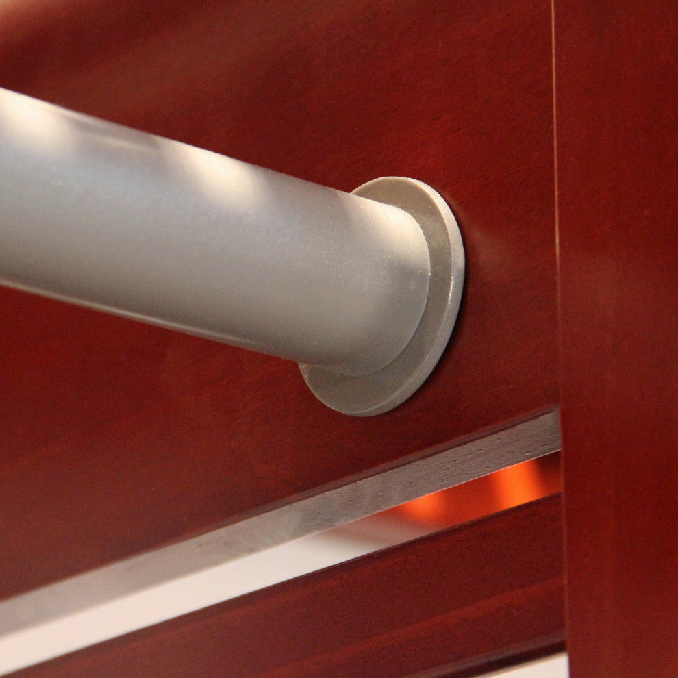 Solid Wood Walk-In Closet Organizer with hanging, Red Mahogany