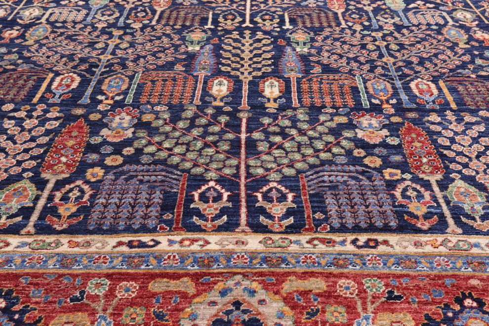 Persian Ziegler Hand Knotted Wool Rug 9' 3" X 11' 8" Q7793