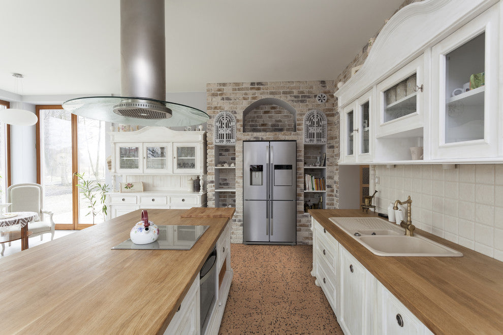Adhered Floor Tiles Solid Cork Flooring, Nogar