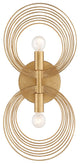 Crystorama Doral Two Light Wall Mount DOR-B7722-RG