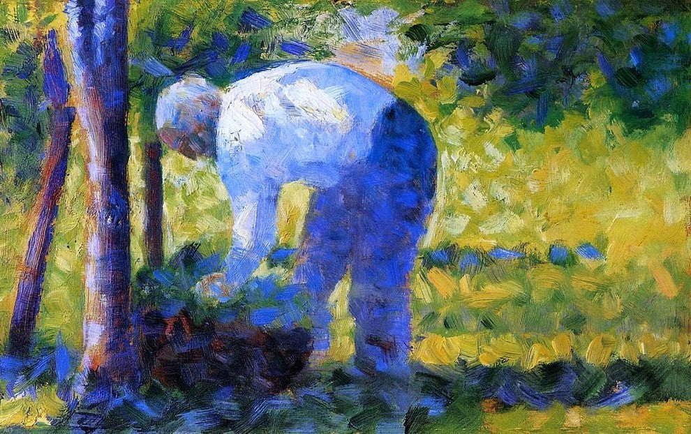 Georges Seurat The Gardener, 18"x27" Wall Decal Print