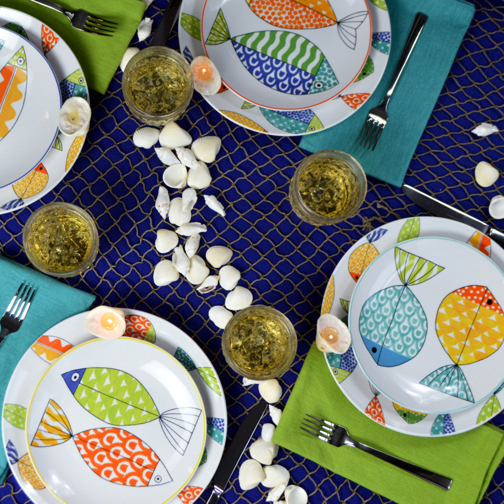 FreshCatch 12-Piece Dinnerware Set, Service for 4