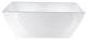 Vanity Art Acrylic Freestanding Soaking Bathtub, Pure White, 59"