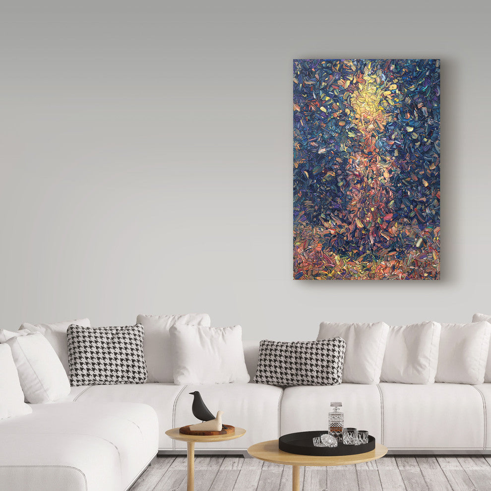 James W. Johnson 'Fragmented Flame' Canvas Art, 19"x12"