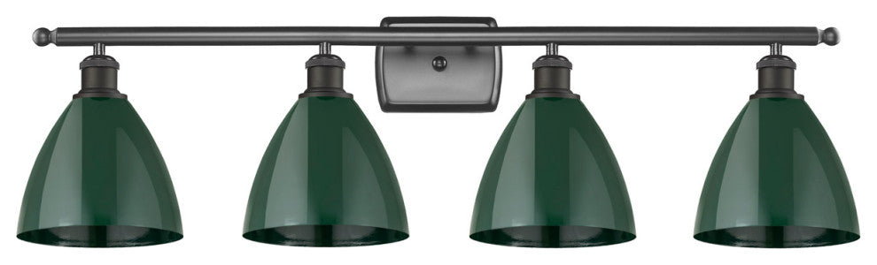 Innovations 516-4W-OB-MBD-75-GR-LED 4 Light Bath Vanity Light, Oil Rubbed Bronze