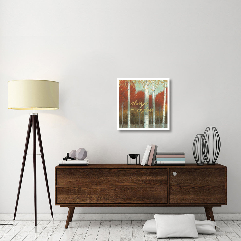 "Fall Promenade III" Digital Paper Print by James Wiens, 26"x26"