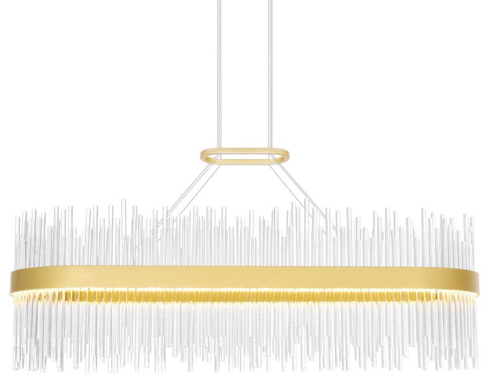 Genevieve LED Chandelier With Medallion Gold Finish