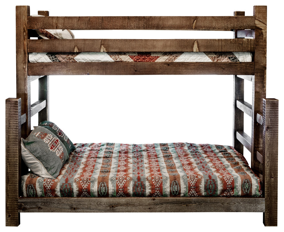 Homestead Collection Twin Over Full Bunk Bed, Stain and Clear Lacquer Finish