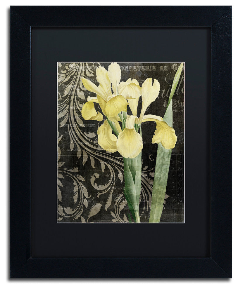 Color Bakery 'Ode To Yellow' Matted Framed Art, Black Frame, Black Mat, 11x14