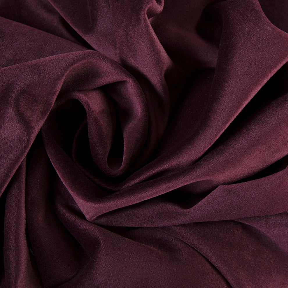 Winter Plum Heritage Plush Velvet Fabric Sample, 4Wx4L