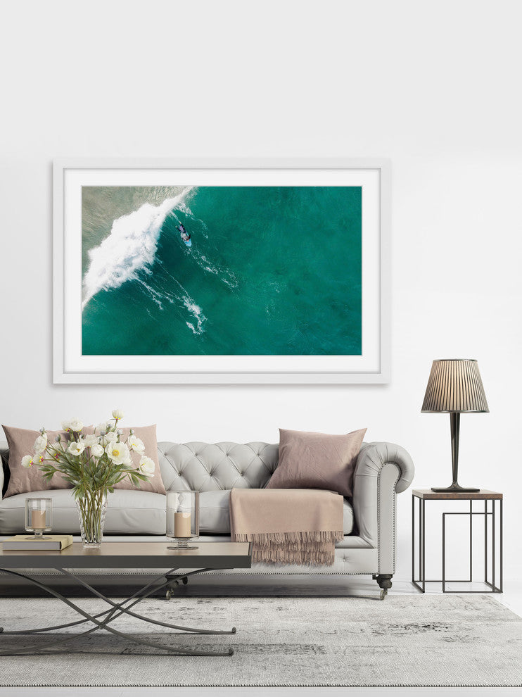 "Big Wave" Framed Print by Karolis Janulis