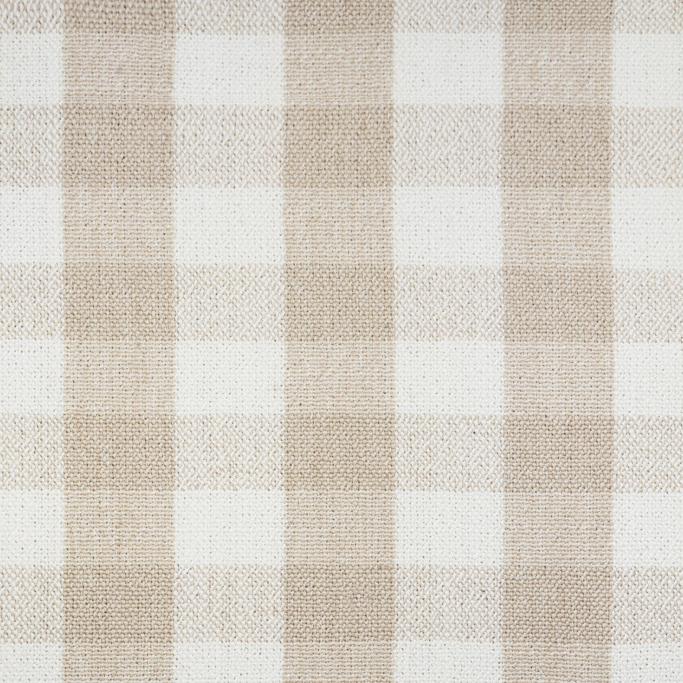 Crawford Pillowback Chair and a Half Comfort Swivel Glider, Tan Gingham