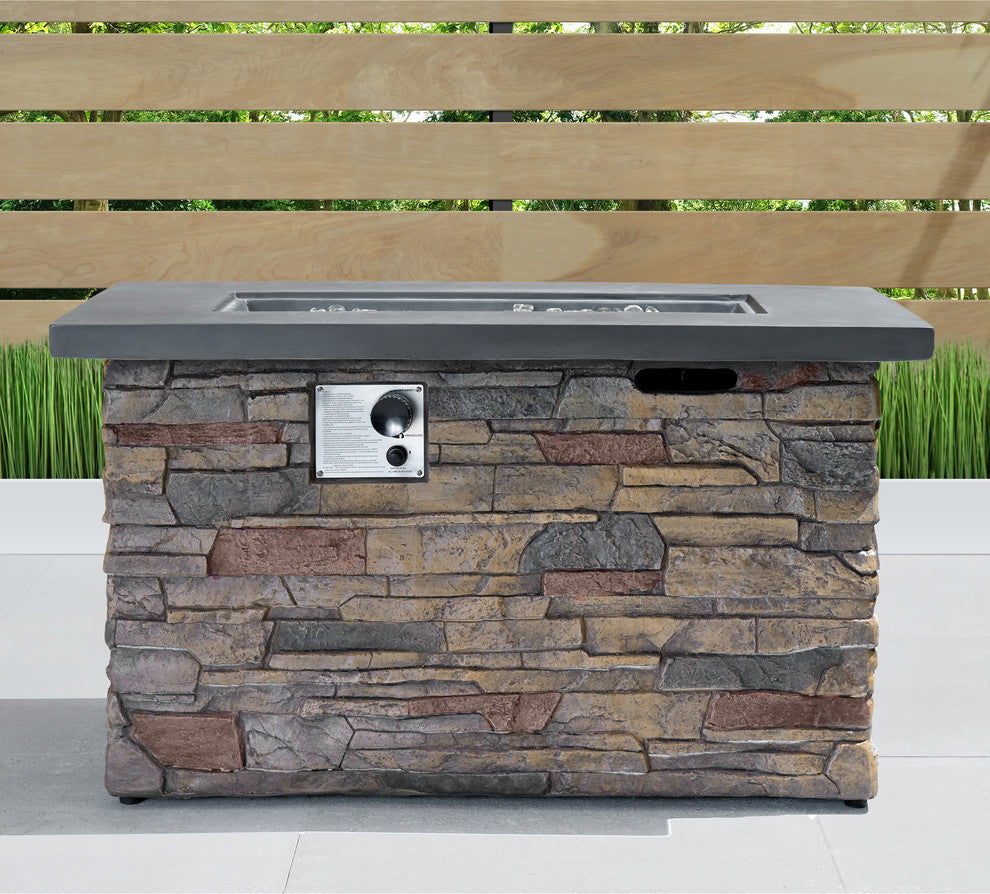 Sego Lily Sage Stone Fire Table by Sego Lily, 42"x20"