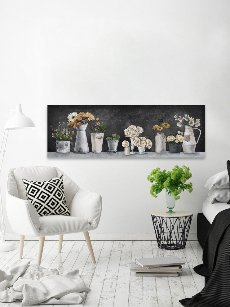 "Perfect Blooming Flowers" Painting Print on Wrapped Canvas