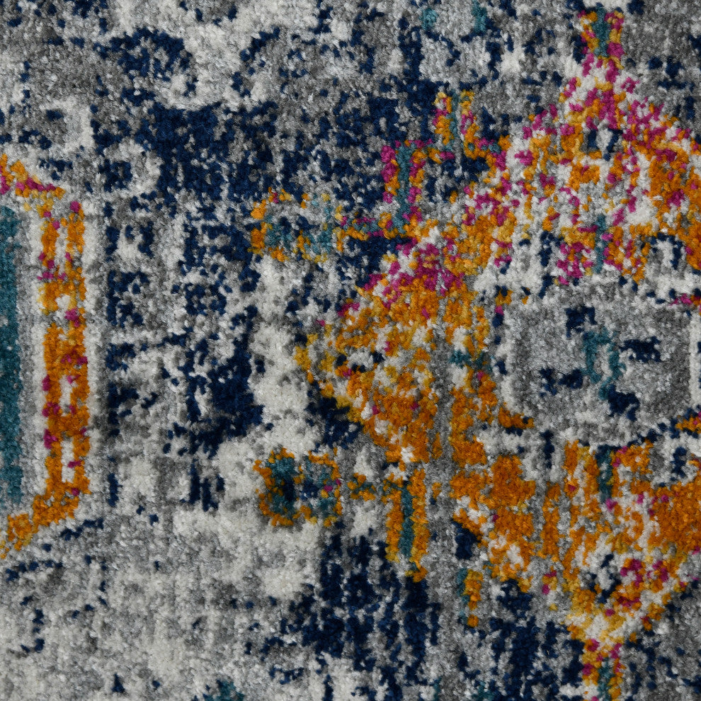 Montana Myro Area Rug, Blue, 3'3" x 5', Geometric