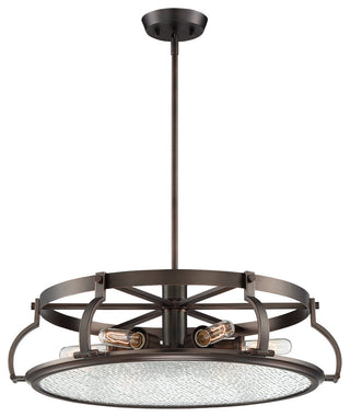 Eaton 6-Light Chandelier, Satin Copper Bronze