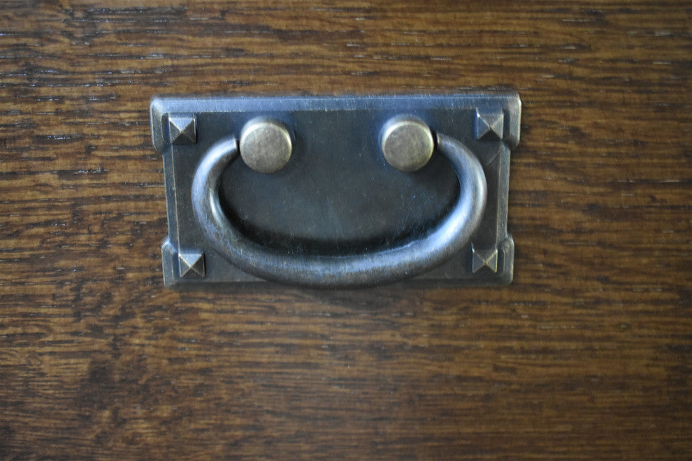 Mission Solid Oak 3 Drawer 3 Door Sideboard - Walnut (AW)