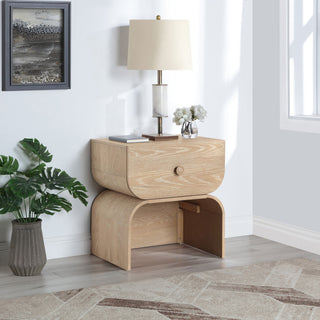 Jace Oak Veneer Night Stand, Natural
