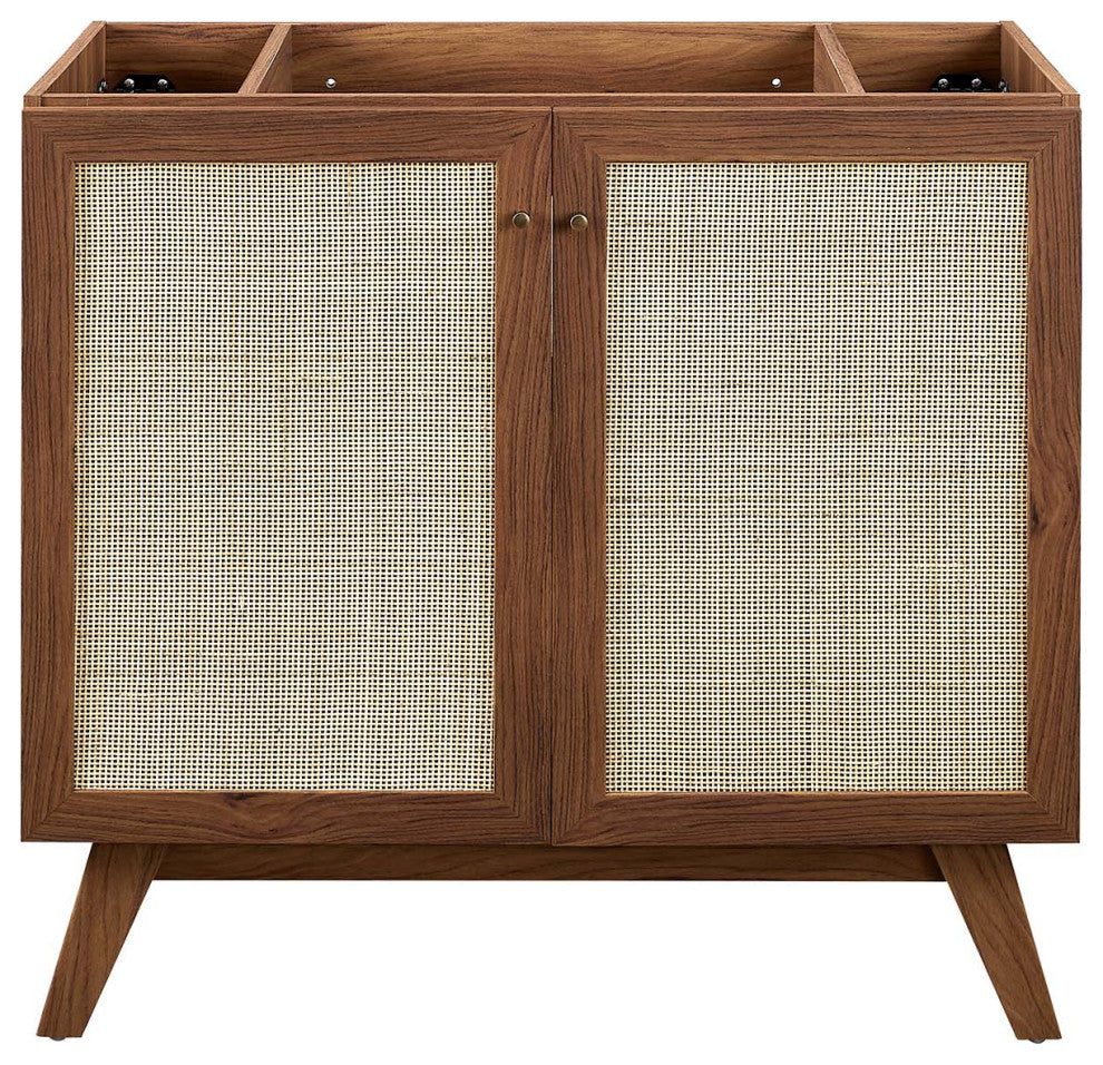 Soma 36" Bathroom Vanity Cabinet (Sink Basin Not Included) - Walnut