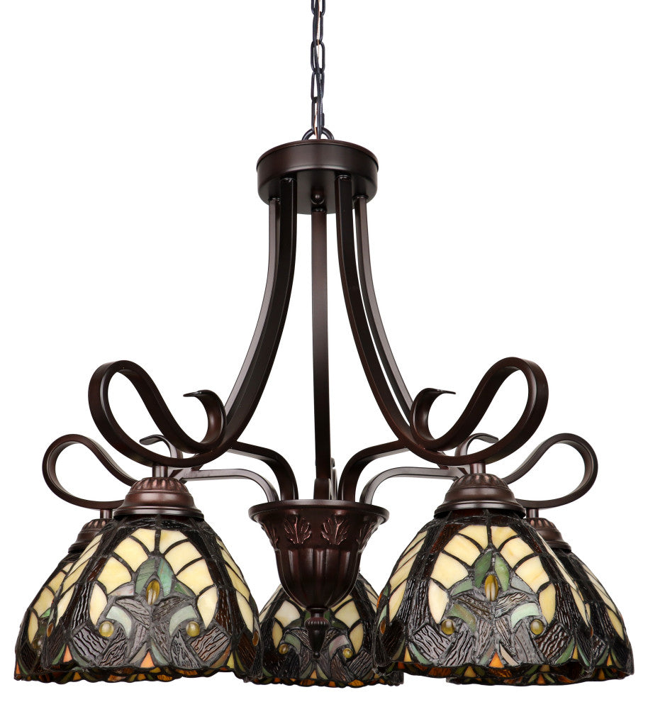 Liaison Victorian-Style 5-Light Large Chandelier 25" Wide
