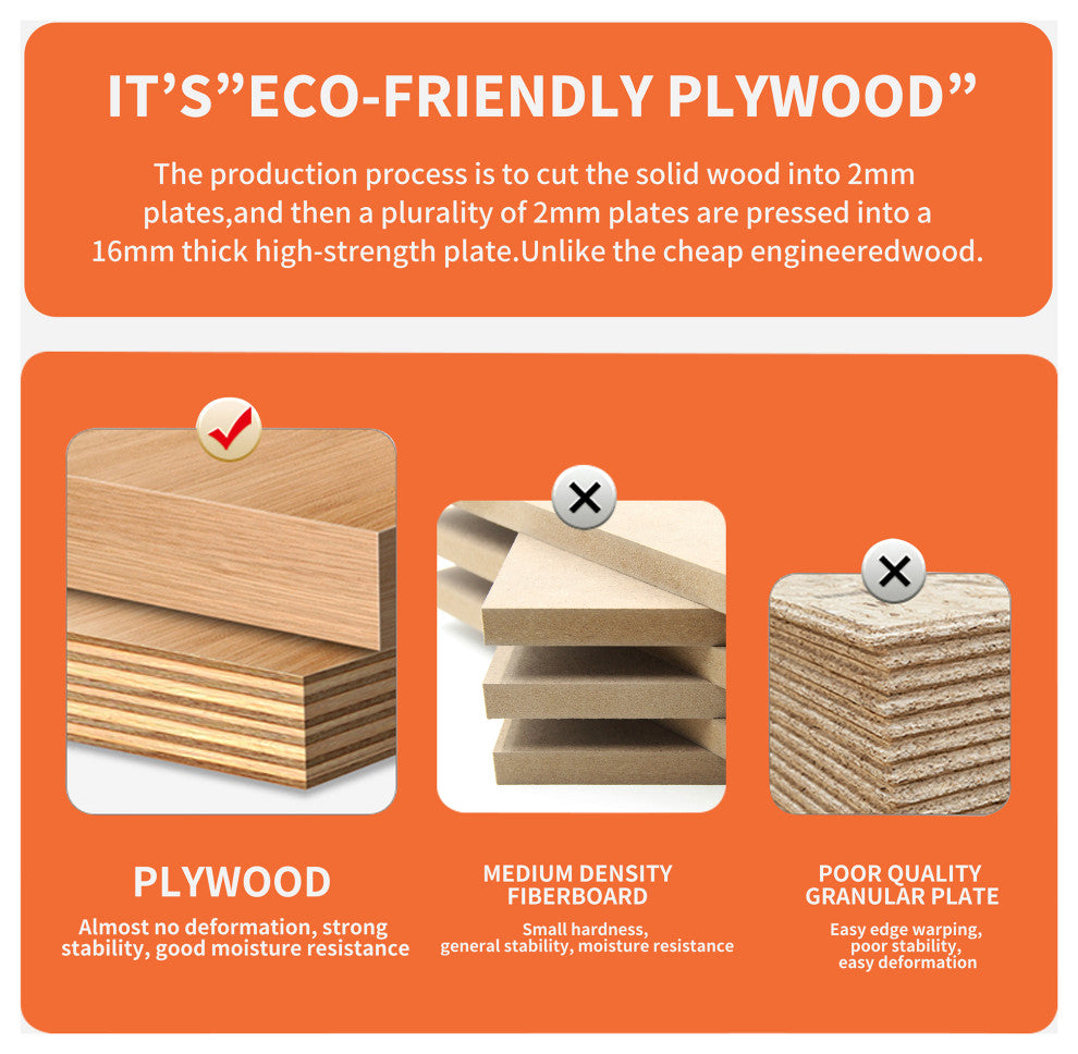 15 Inch Plywood Freestanding Bathroom Vanity Set with Ceramic Sink and Shelf