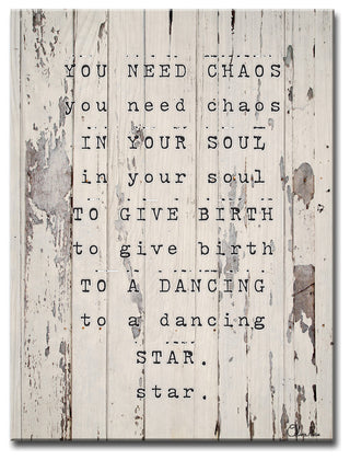 Ready2HangArt Wrapped Canvas Inspirational Wall Art, Dancing Star, 20"x16"