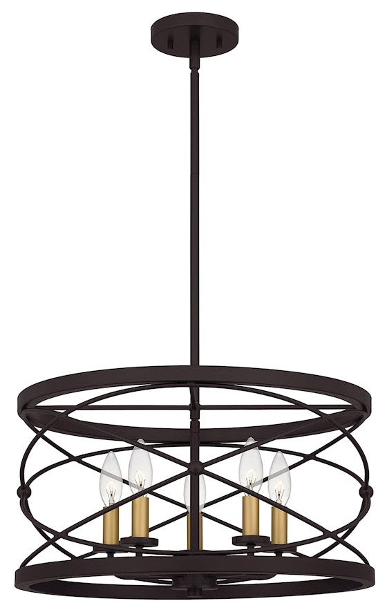 Quoizel PTT2819PN 5-Light Pendant, Potts