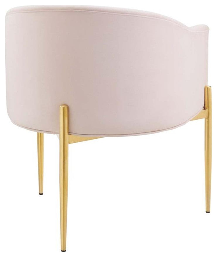 Savour Tufted Performance Velvet Accent Chair-Pink