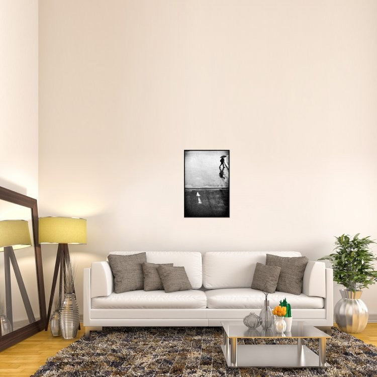"If I Have To Go" Framed Canvas Giclee by Laura Mexia, 21x31"