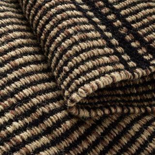Dash & Albert Malta Camel Handwoven Wool Rug, Black, 8' x 10'